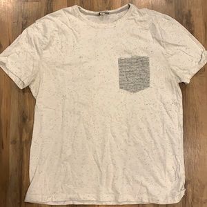 White Calvin Klein Pocket Tee